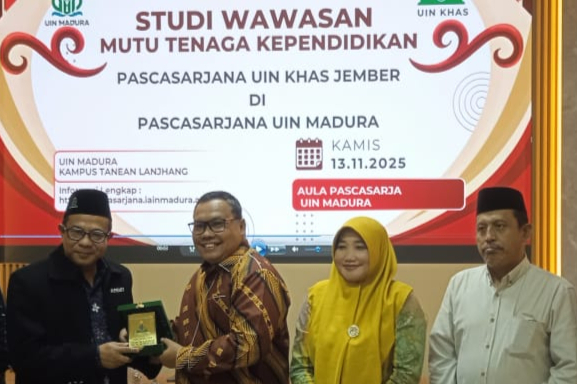 KUNJUNGAN KERJA STUDI WAWASAN MUTU TENAGA KEPENDIDIKAN PASCASARJANA UIN KHAS JEMBER DI UIN MADURA