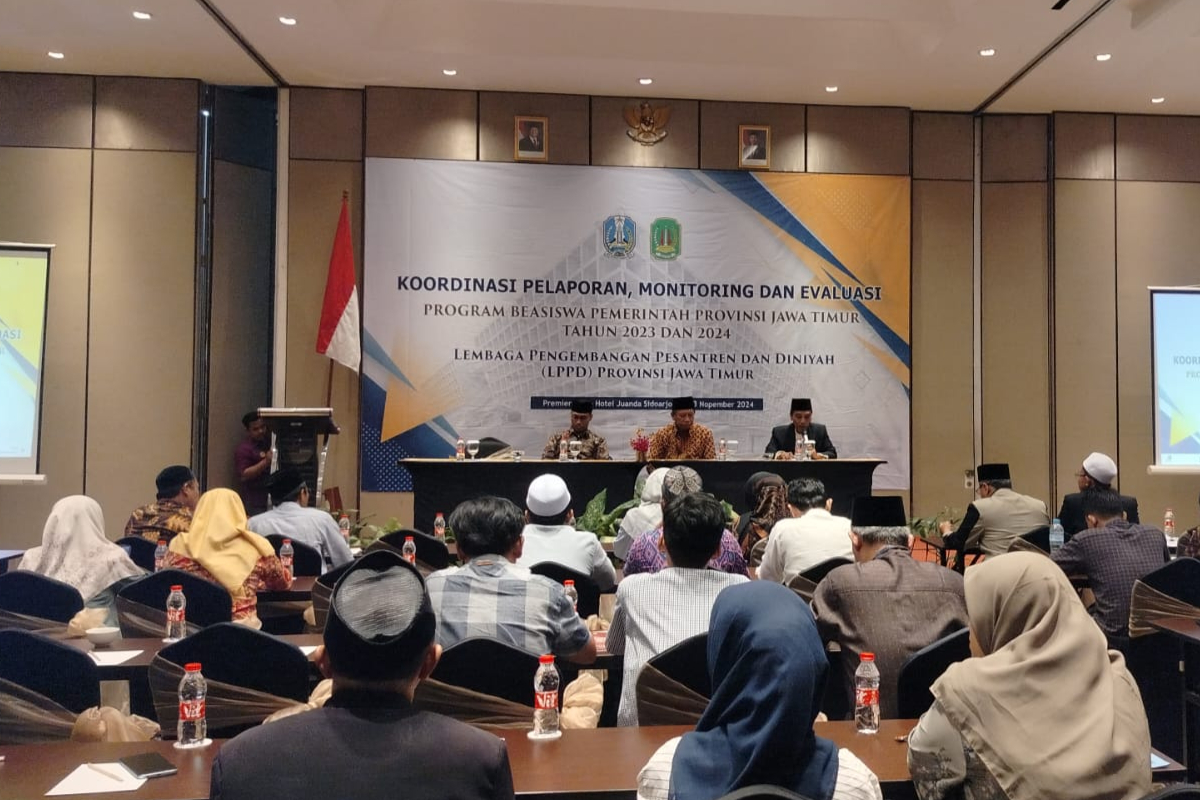 PASCASARJANA IAIN MADURA IKUTI KOORDINASI PELAPORAN, MONITORING DAN EVALUASI PROGRAM BEASISWA PEMERINTAH PROVINSI JAWA TIMUR TAHUN 2023 DAN 2024